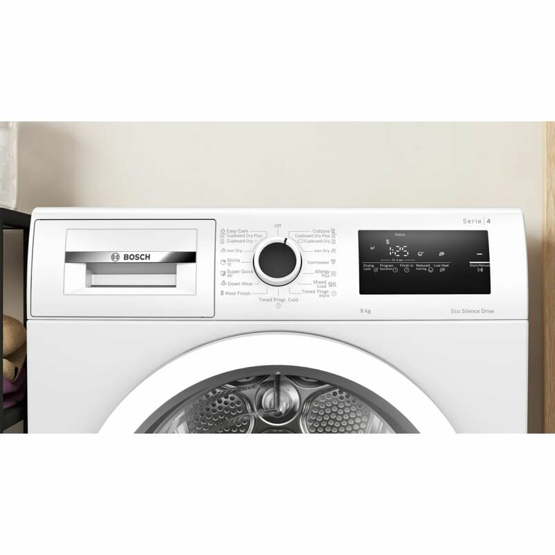 Сушильная машина BOSCH WTN86201ME Serie 4, белая