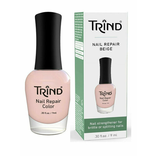 Trind, Nail Repair Color Beige, Укрепитель ногтей цветной, бежевый, №6, 9 мл trind укрепитель для ногтей бежевый nail repair beige color 6 9 мл