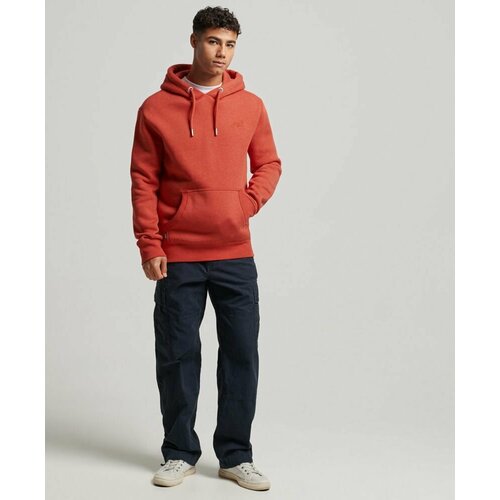 Худи Superdry ESSENTIAL LOGO HOODIE, размер L, оранжевый худи superdry размер l оранжевый