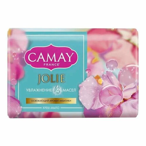 Туалетное крем-мыло твердое Camay Jolie для тела 85 г мыло camay classic твердое косметическое набор 3 шт х 125 г