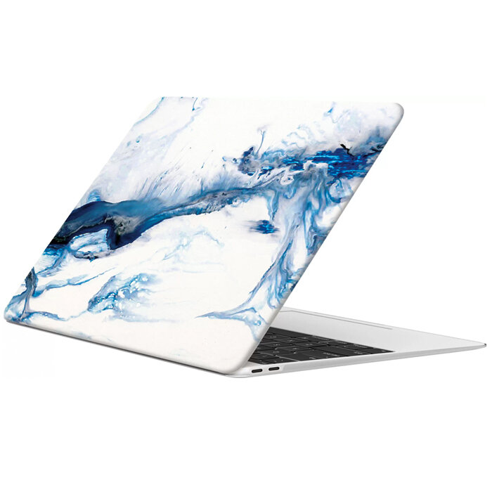 Чехол для Macbook Air 13 2020-2018 A1932, A2179, A2337 M1, Hard Shell Case Watercolor Blue