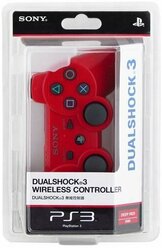 Беспроводной Bluetooth Геймпад для Sony PlayStation 3 Красный