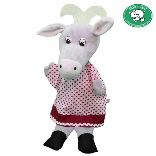Коза-Дереза, мягкая игрушка на руку Тайга для домашнего кукольного театра набор игрушек на руку тайга по сказке коза дереза