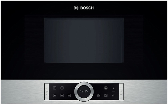 Микроволновая печь встраиваемая Bosch BFL634GS1 черный/серебристый