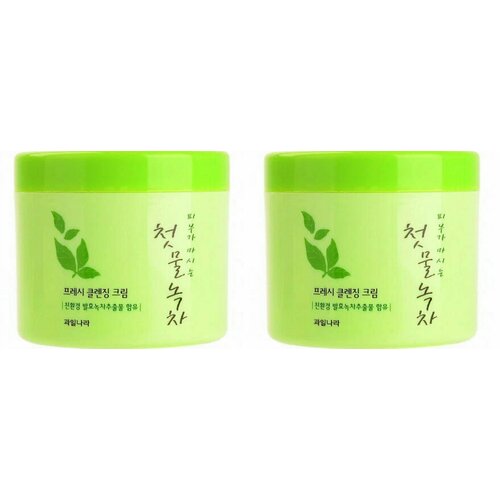 WELCOS Крем Green Tea Control Massage Cream, 300 мл, 2 шт