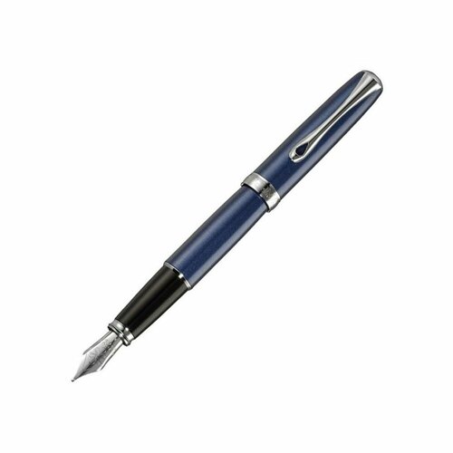 Diplomat D40209023 Перьевая ручка diplomat excellence a2, midninht blue chrome ст (перо f)