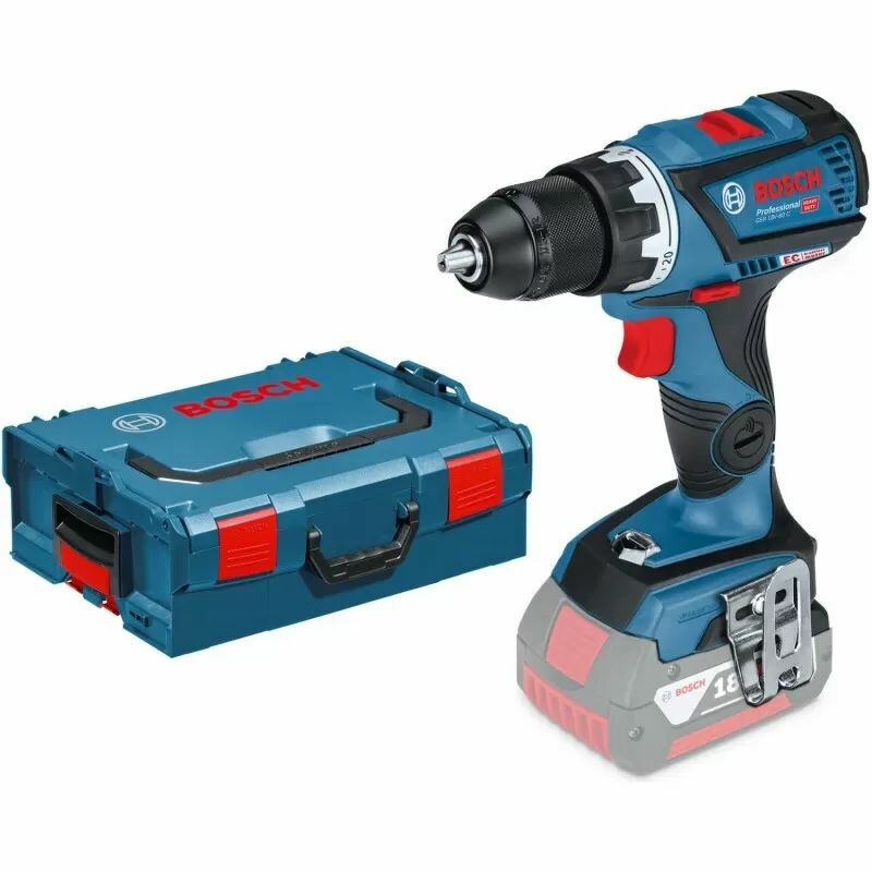 Дрель-шуруповерт Bosch GSR 18 V-60 C без аккумулятора + L-Boxx (06019G1103)