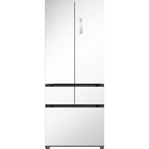 Отдельностоящий холодильник Weissgauff WFD 450 Built-in Inverter NoFrost White двухкамерный French Door 3 года гарантии Инвертор глубина 60 см Сенсорное управление Дисплей Большой объём Тихий режим работы LED освещение 11024000₽