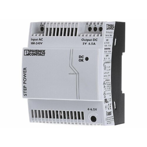 Источник питания постоянного тока 85 264 В 5 В 325 Вт STEP-PS1AC5DC65 Phoenix 2868541 4046356309592 32311₽