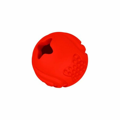 Игрушка Mr.Kranch для собак Мяч 6,5 см красный с ароматом бекона, 1 шт