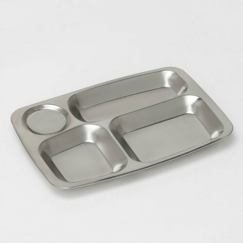 Поднос из нержавеющей стали 4 секции 768₽