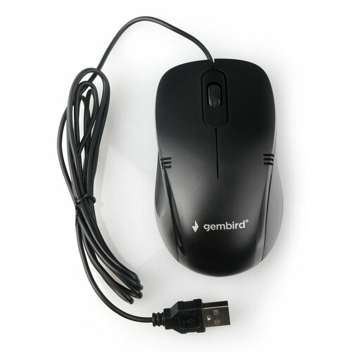 Набор из 3 штук Мышь Gembird MOP-100 USB черный 2 кнопкиколесо кнопка 1000 DPI кабель 145-15 м 106900₽