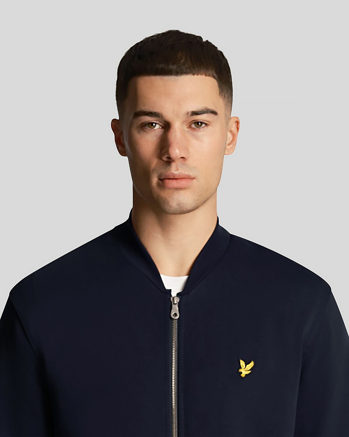 Толстовка Lyle & Scott Loopback Jersey Bomber, размер L, , dark navy — фото 1