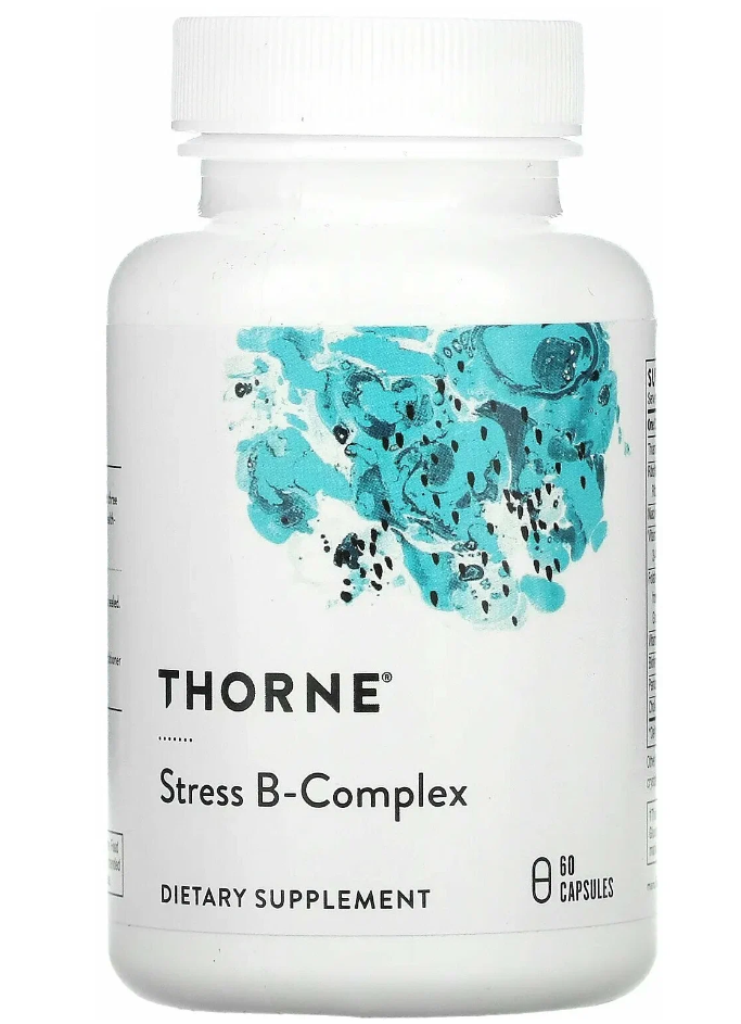 Комплекс витаминов B, Stress B-Complex, Thorne Research, 60 капсул