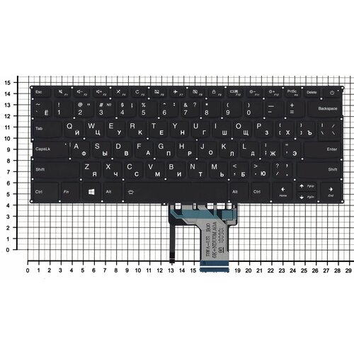 Клавиатура для ноутбука LENOVO 720-13ISK с подсветкой