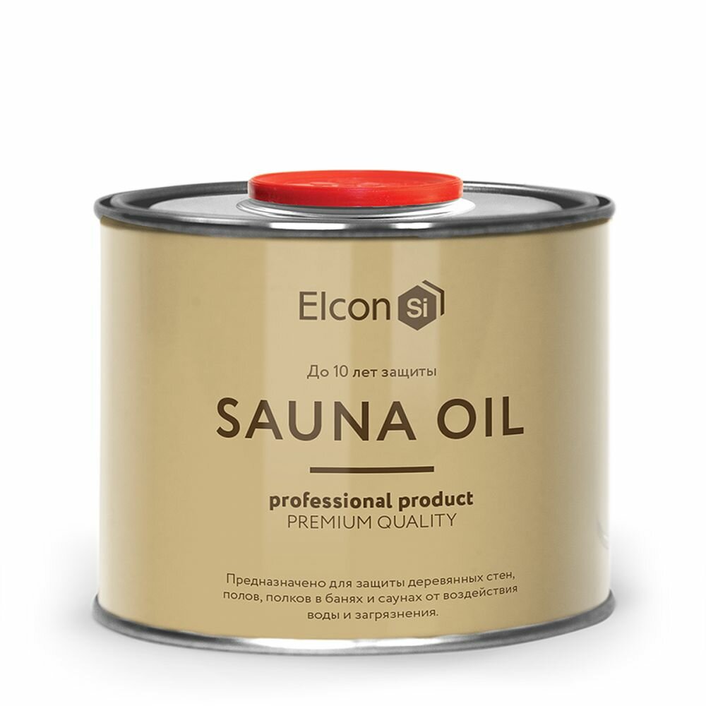 Масло для Полков Elcon Sauna Oil 0.5л в Банях и Саунах, Бесцветное / Элкон Сауна Ойл.