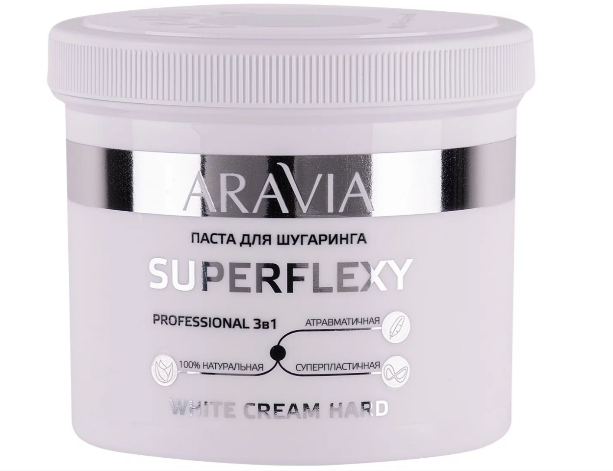 Паста сахарная для шугаринга SUPERFLEXY White Cream Aravia 750 гр