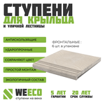 Ступень фронтальная Берлин для лестниц WeEco 6 шт, цвет светло-серый - изображение