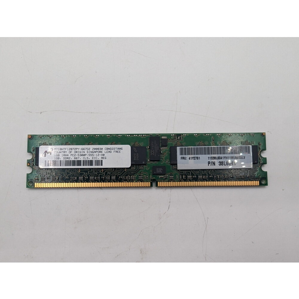 Модуль памяти 41Y2761, MT18HTF12872PY-667D2, 38L6041, Micron, IBM, DDR2, 1Gb, 5300