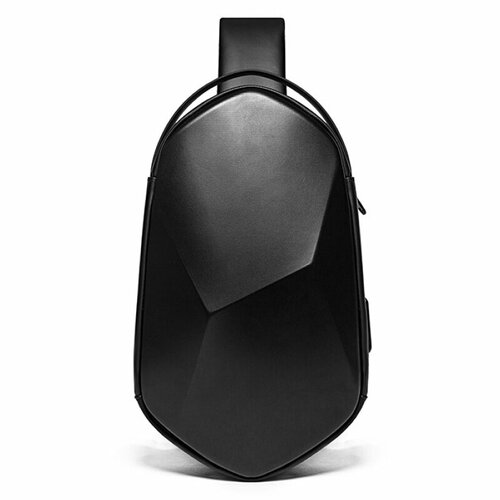 Сумка мессенджер Bange, фактура гладкая, черный