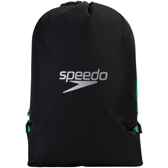 Мешок для мокрых вещей Speedo POOL BAG AU черный/ ярко-зеленый 8-09063D712, one size