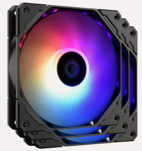 Изображение товара Вентиляторы для корпуса Id-cooling TF-12025-PRO-ARGB TRIO (3 in 1)