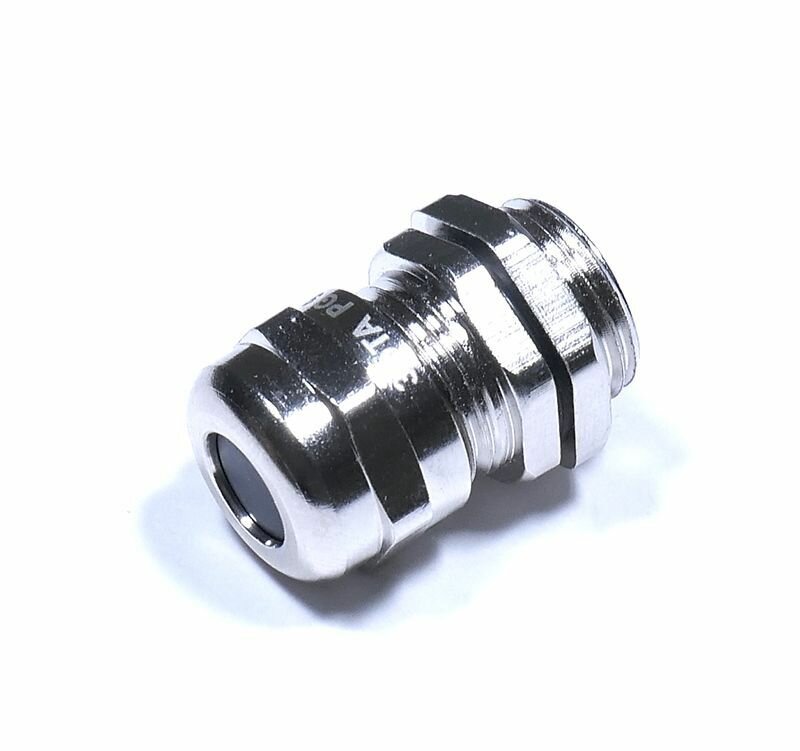 фото Кабельный ввод PG 9 латунный УТ1,5 IP68 (d кабеля 4-8 мм) гофроматик {zeta30142}