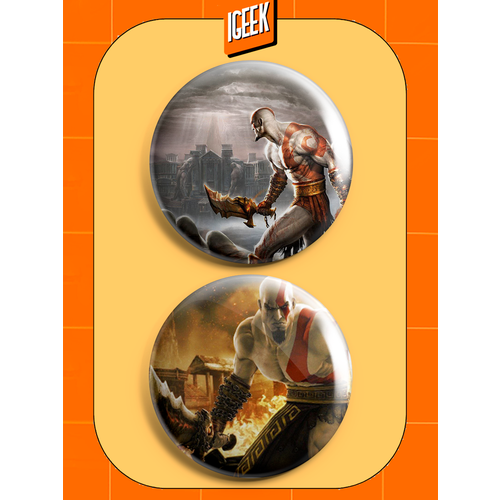 Набор магнитов God of war 58мм 317₽