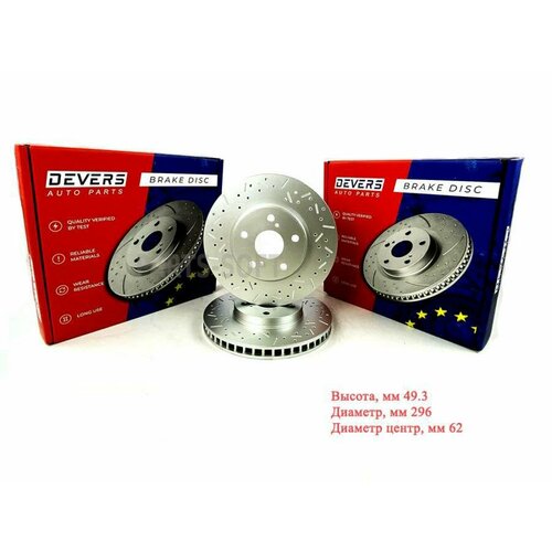 DEVERS 202589981 диск тормозной передний перфорированный LEXUS IS250 IS200D-IS250 II IS250-IS30 DEVERS 6020₽