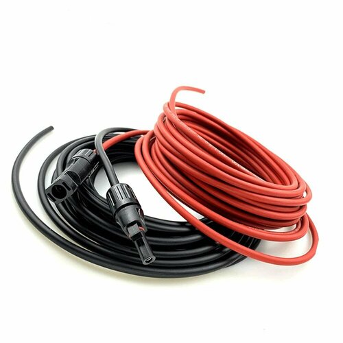 Комплект кабелей с разъемами MC-4 для солнечных панелей FR-6-MC-5m, 2шт. 5 м, сечение 6мм