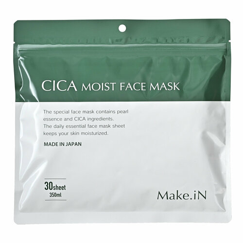 Увлажняющая маска для лица Make.iN CICA Moist Face Mask, 30 шт. (350 мл)