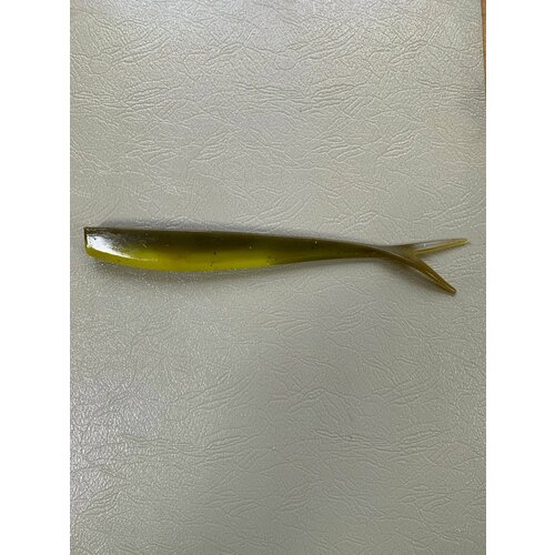 Мягкая крупная силиконовая приманка для рыбалки Pike Slag 21см (свимбейт/ джеркбейт), Желто-черный (Boloto), 1 шт.