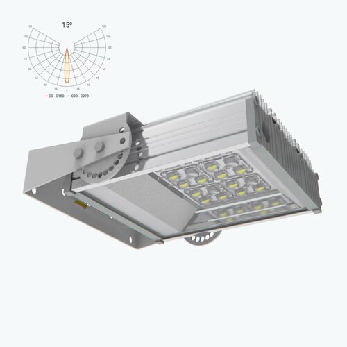 Прожектор светодиодный 55Вт, 8300Лм, 15°
