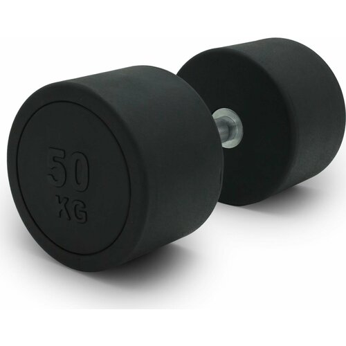 Гантель UNIX Fit PRO круглая, обрезиненная, металлическая, спортивная гантель, неразборная, 50 кг, 1 шт.