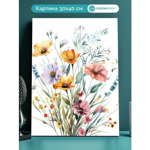 Картина на стену Цветы и растения 30х40 см