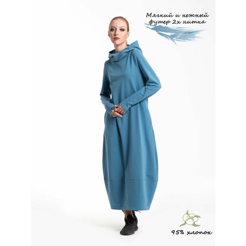 фото Платье askworld бохо, размер 48/170-176, деним
