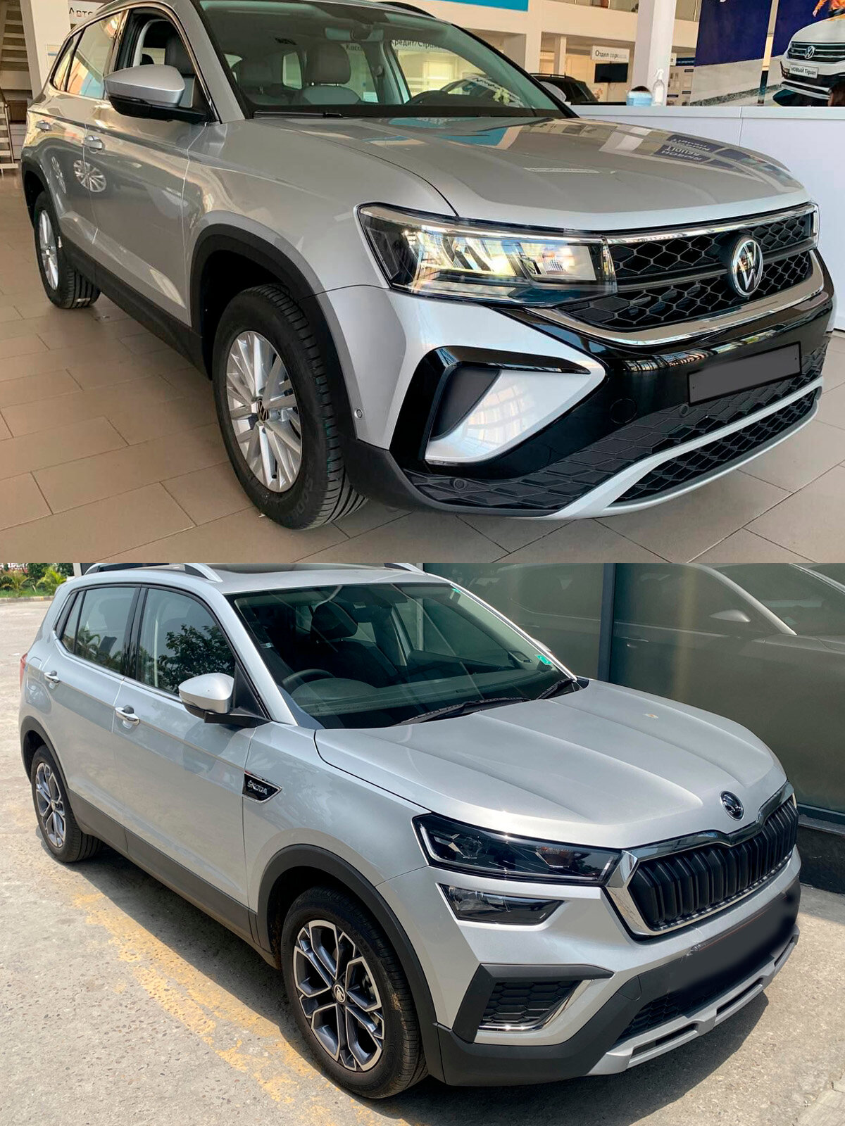 Автоэмаль для подкраски LA7W (A7W, 8E8E, 9156) для Skoda Серебристый металлик, Reflex Silver, краска+лак 2 предмета — фото 1