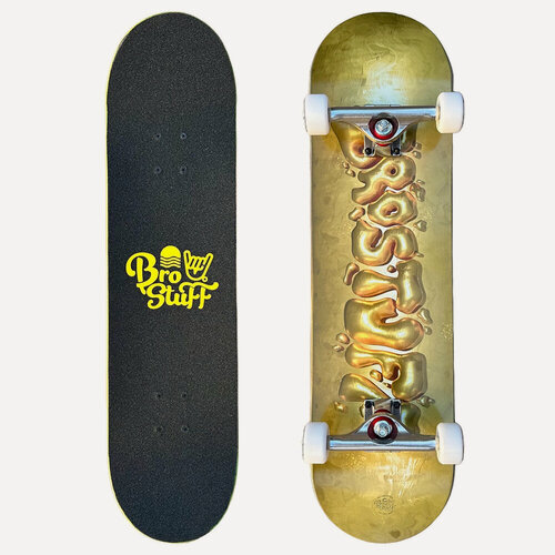 Изображение товара Скейтборд в сборе BroStuff gold bar, размер 8.25x31.625 (комплект)