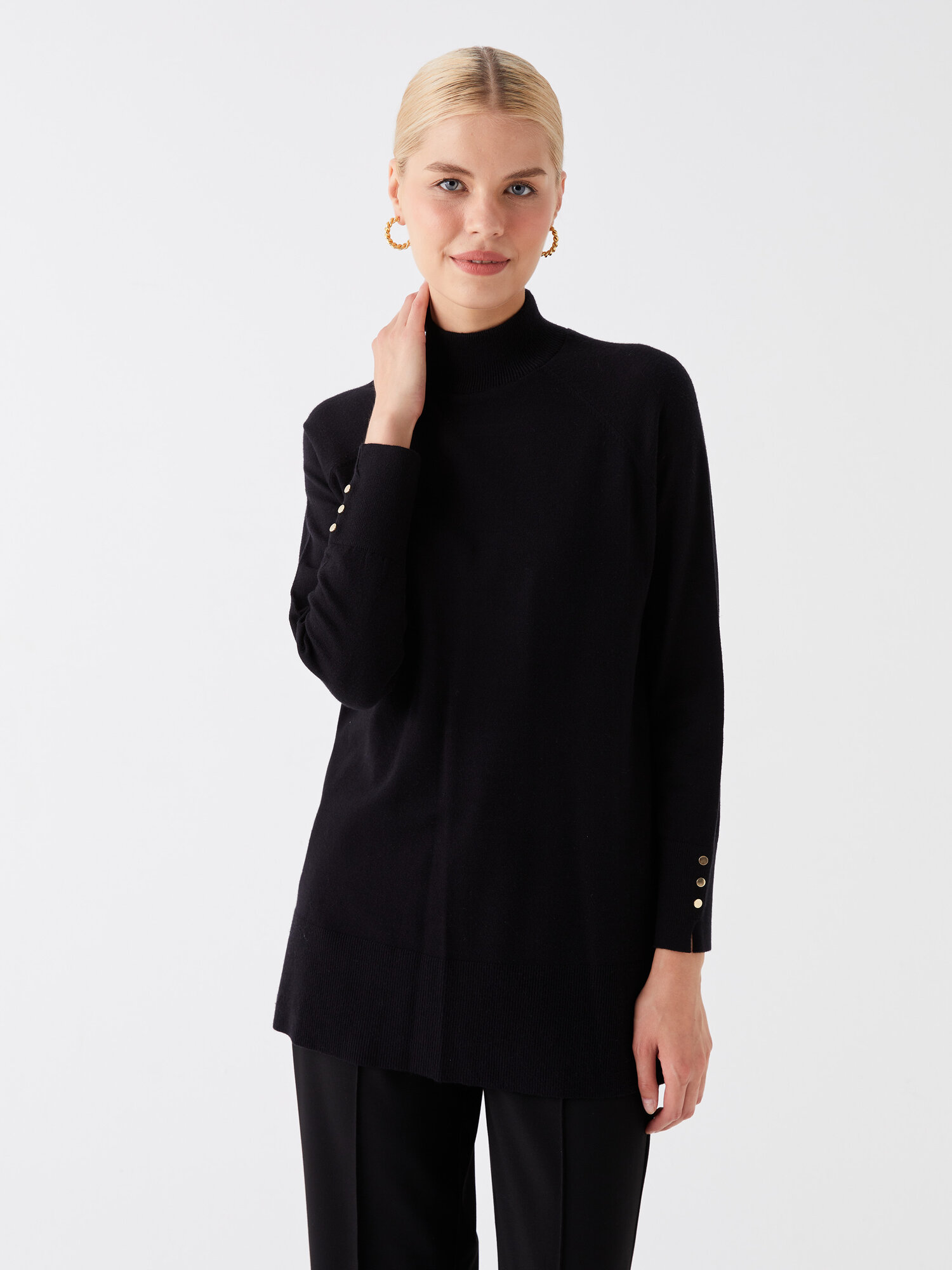 Туника LC Waikiki, 1 шт., размер XS, black