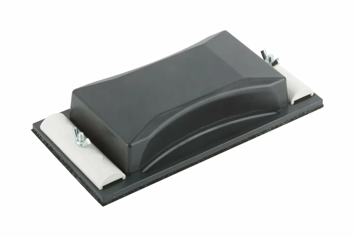 MOS Держатель д/нажд. бум. пластиковый с мет. прижимом черный 210x105 мм 39716М