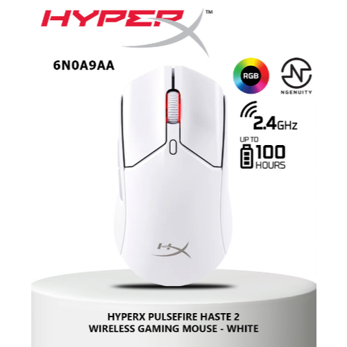 Игровая мышь HyperX Pulsefire Haste 2 Wireless 6N0A9AA белый