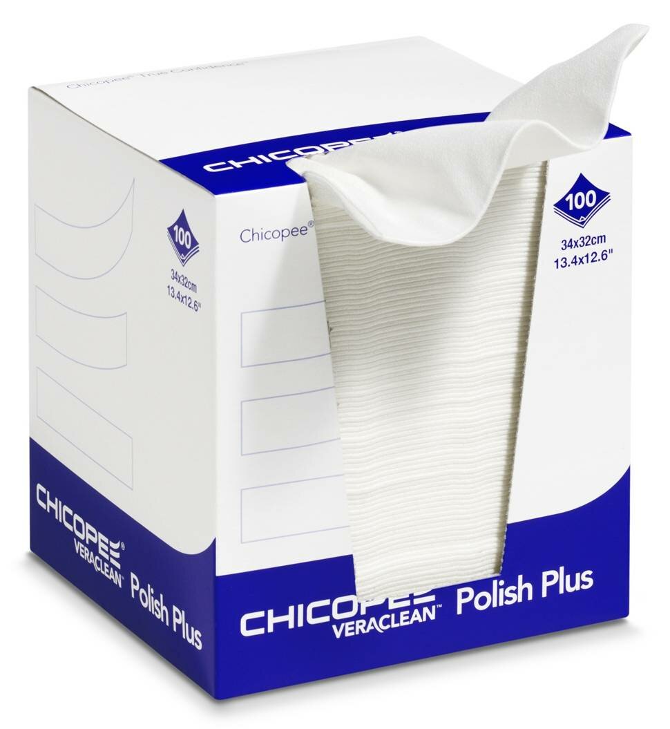Салфетки Katun Chicopee Veraclean Polish Plus для чистки оптики и фотобарабанов диспенсер/100шт (48865/4101)