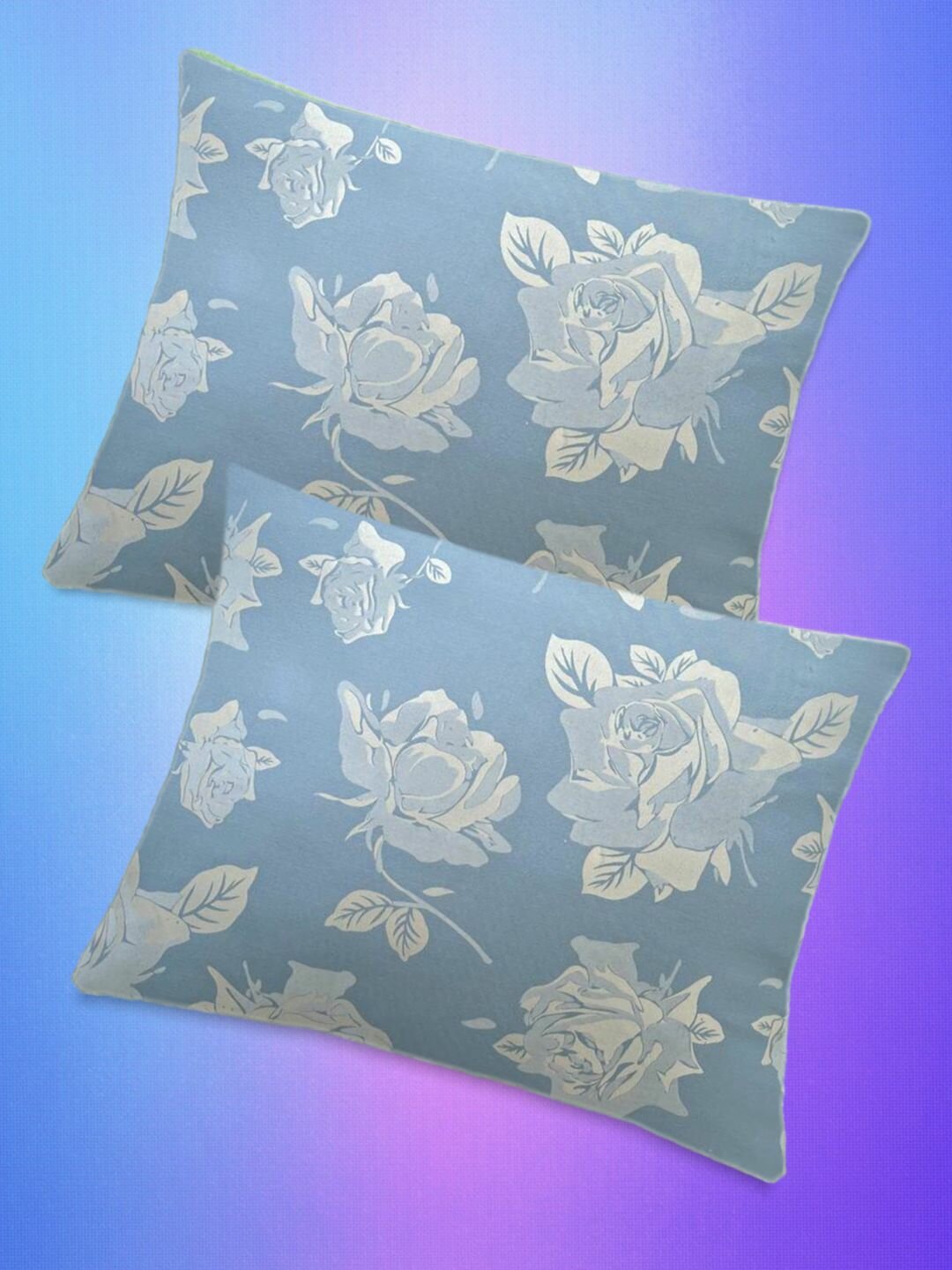 Чехол для подушки SOANA Наперники хлопок тик 70x50 см голубой 2шт