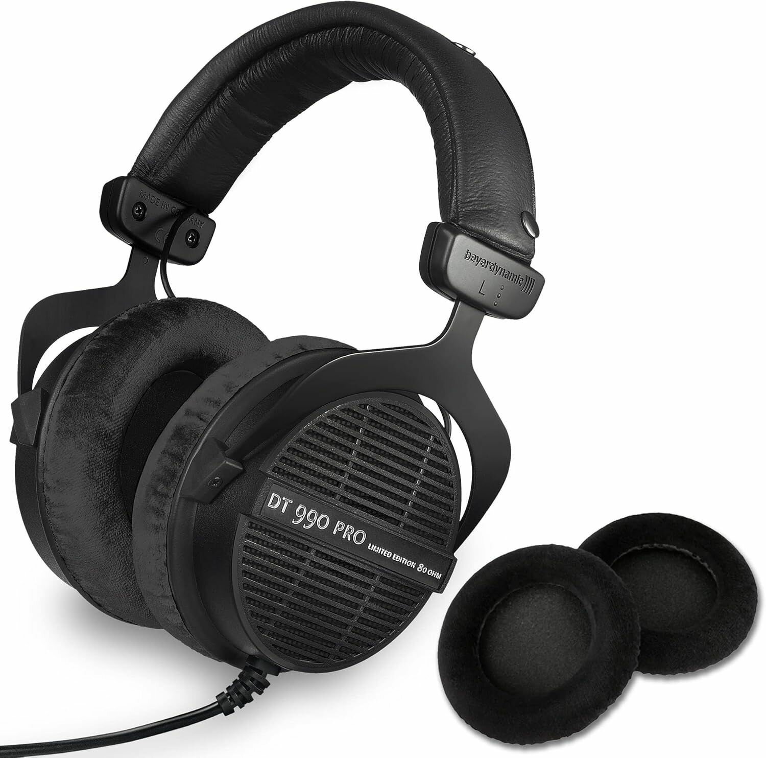Beyerdynamic DT 990 PRO 80 Om, студийные наушники открытого типа, Limited Edition, черные, 1 шт.