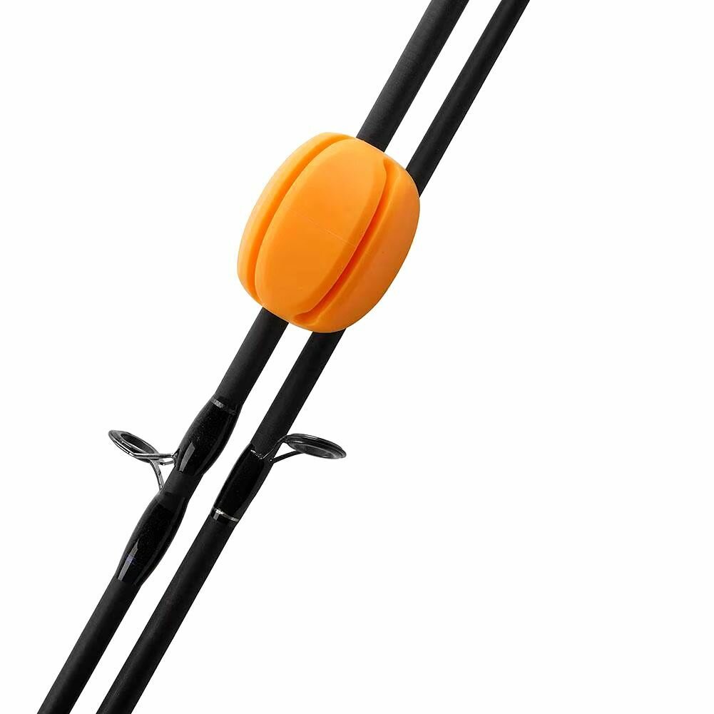 Силиконовый фиксатор для удилищ. 2 штуки. Черные — фото 1