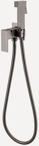 Изображение товара Смеситель встраиваемый с гигиеническим душем Grocenberg GB002 Графит, керамический картридж