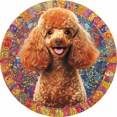 Деревянный пазл Рыжий пудель коллекции 