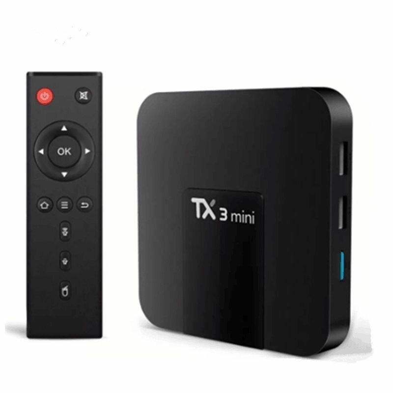 Смарт ТВ приставка Tanix TX3 Mini 1/8GB, Allwinner H313S, Android 10.0, Wi-Fi 2.4GHz, Smart TV Box 4K UHD, Андроид ТВ бокс, Медиаплеер