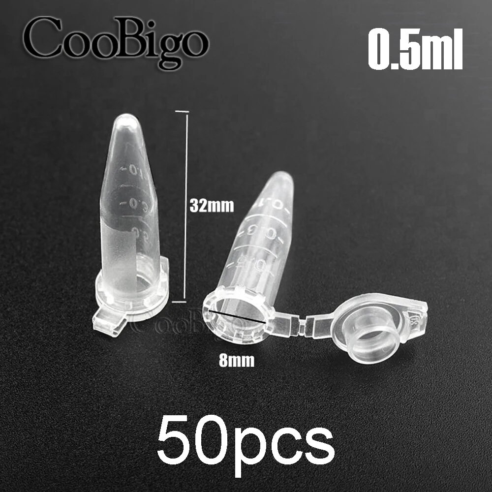 Пластиковые пробирки для семян 50 шт  0 5ml