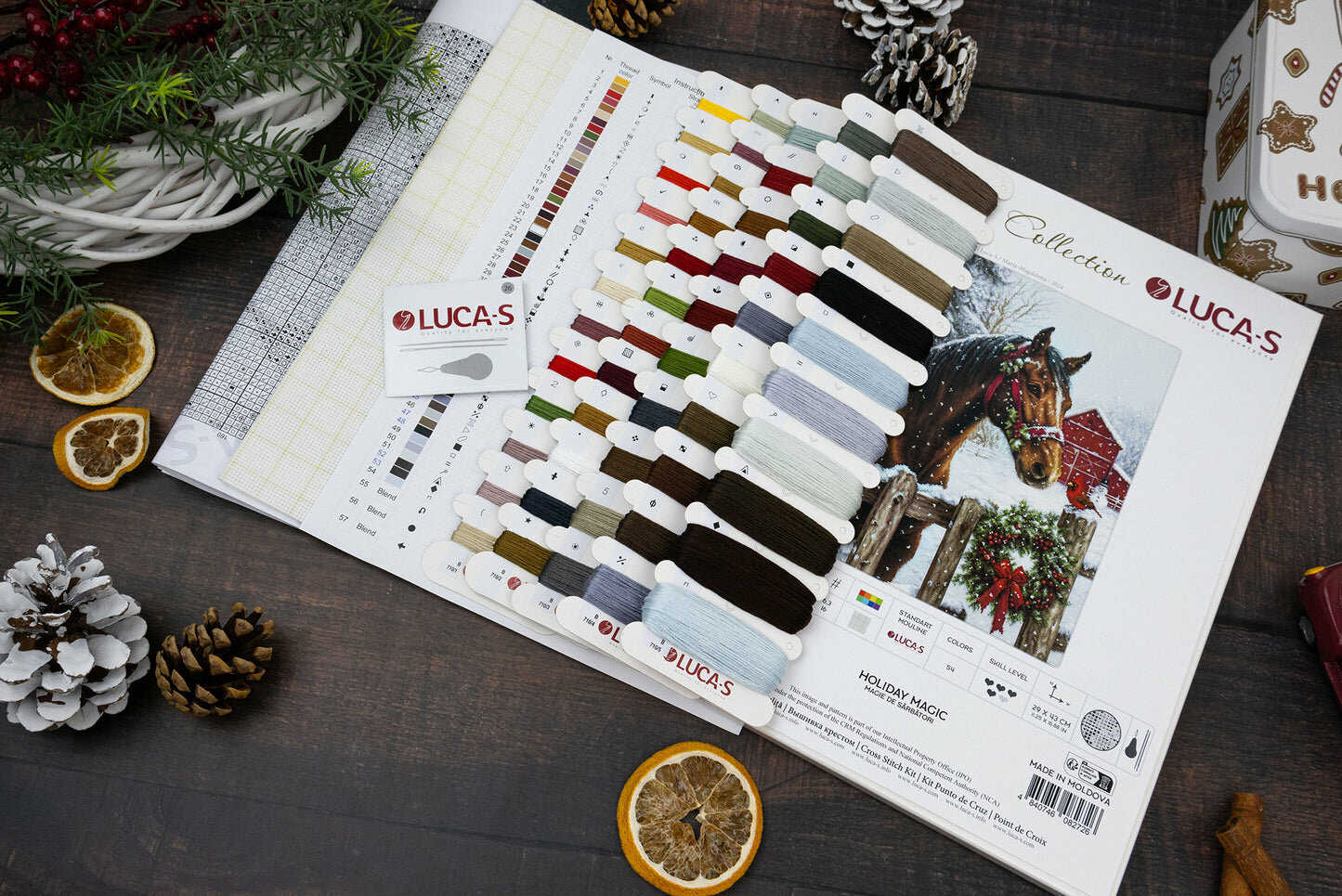 Luca-s Набор для вышивания B710 Праздничное волшебство — фото 1